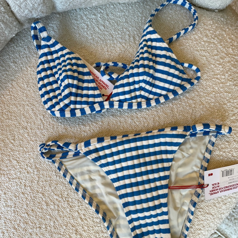 Solid and striped Lulu Bikini